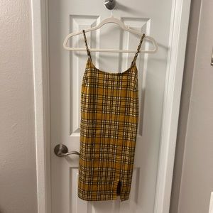 Plaid mini dress